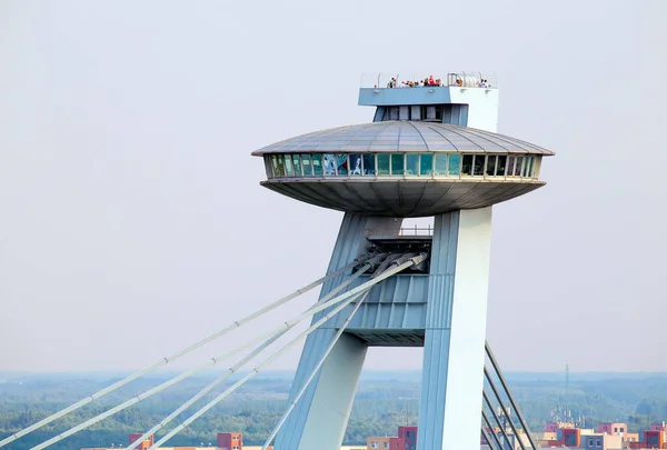 Bratislava Slowakei August 2015 Teil Der Ufo Brücke Bratislava Ist — Stockfoto