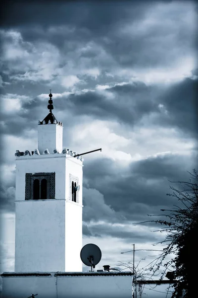 Iglesia Cristo Bautista Ciudad Santorini — Foto de Stock