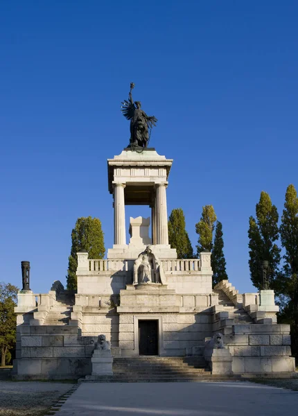 Statue King Fatherland City Barcelona — Stock Photo, Image