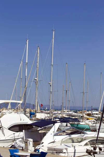 Yachts Dans Port Mer Méditerranée — Photo
