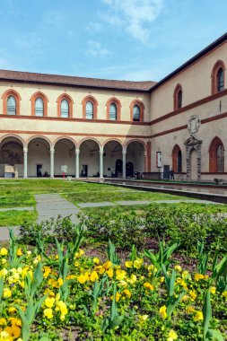 Milano, İtalya 'da eski mimari