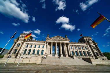 Berlin, Almanya 'daki Reichstag binasının manzarası