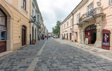 İsveç 'teki Stockholm şehrinin sokak manzarası