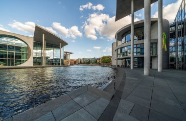 İsveç 'in Stockholm şehrinde modern mimari