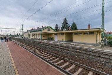 Şehirdeki tren istasyonu.