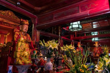 Geleneksel Budist tapınağının ayrıntıları