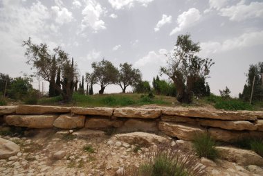 Eski Kudüs 'ün kalıntılarının manzarası, İsrail