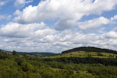 Yazın dağların manzarası