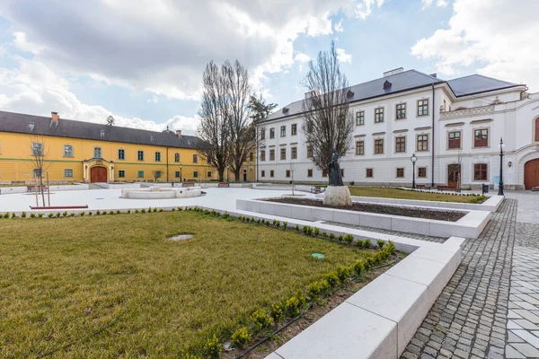 Eger Hungria Março 2016 Exterior Recém Renovado Bishop Palace Inaugurado — Fotografia de Stock