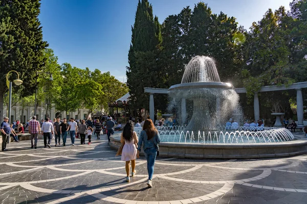 Barselona Şehrindeki Çeşme — Stok fotoğraf