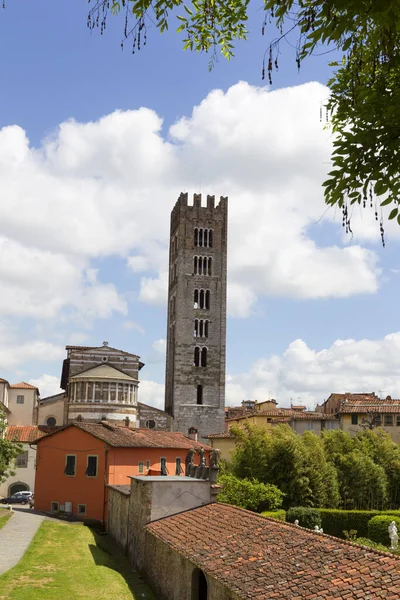 Kilátás Nyílik Torony Spanyol Város Siena Olaszország — Stock Fotó