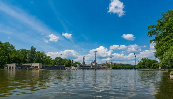 Utsikt Över Floden Staden Kiev — Stockfoto