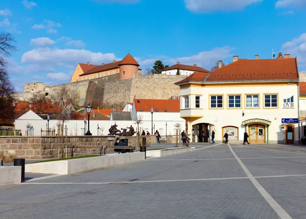 Eger Ungern Mars 2016 Den Centrala Staden Eger Länsplatsen Heves — Stockfoto