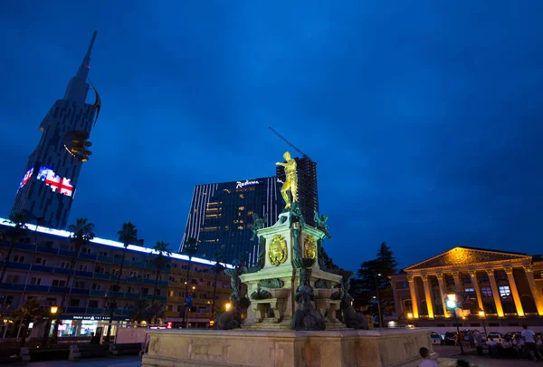 Vista Notturna Della Città Berlino Germania — Foto Stock