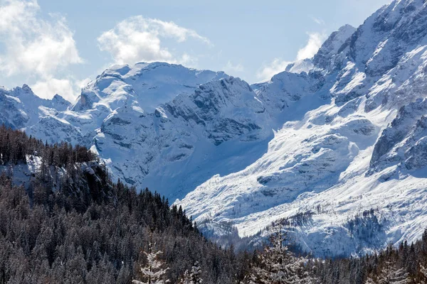 Vista Las Montañas Los Alpes Suizos — Foto de Stock