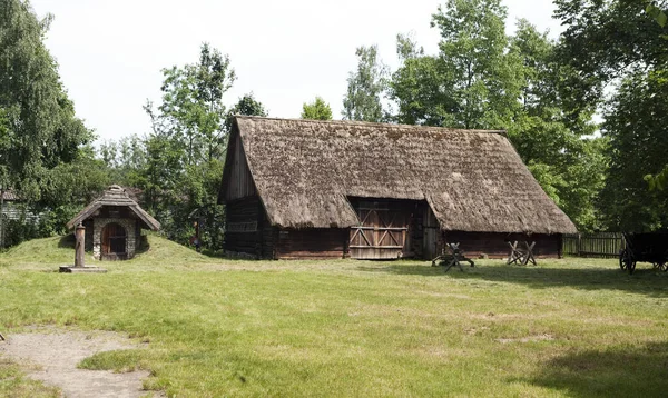 Ancienne Maison Bois Dans Village — Photo