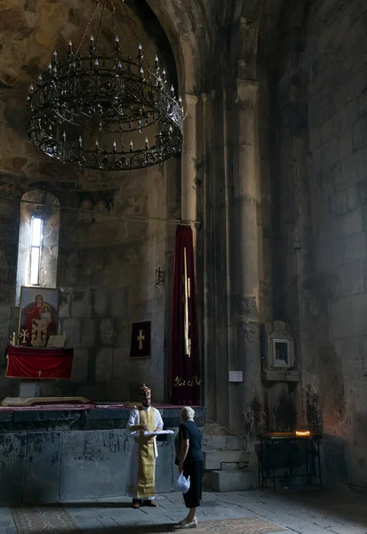 Interior Antigua Iglesia Ortodoxa Georgia — Foto de Stock