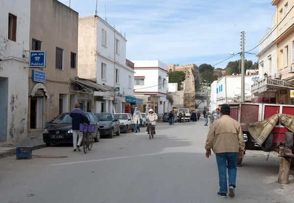 Uitzicht Straat Van Stad Chefchaouen Marokko — Stockfoto