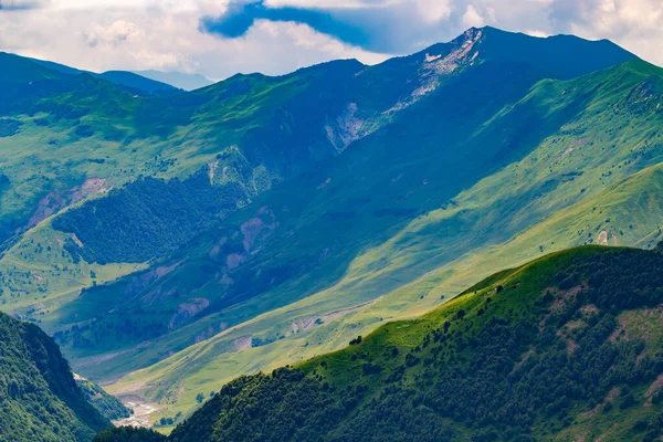 Montanha Cáucaso Geórgia Estrada Militar Georgiana — Fotografia de Stock