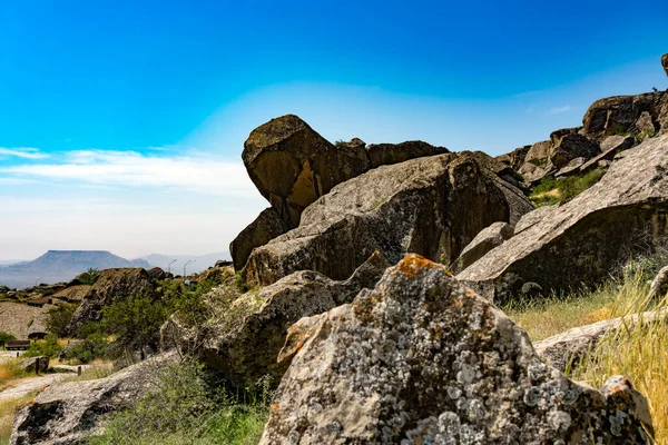 Formaciones Rocosas Parque Nacional Gobustan Azerbaiyán — Foto de Stock