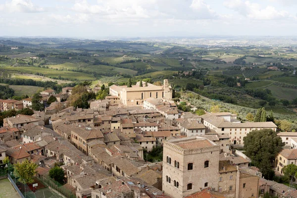 Kilátás Nyílik Város Siena Olaszország — Stock Fotó