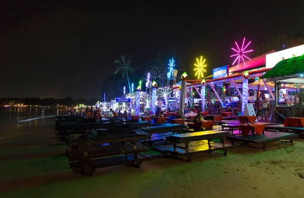 Belle Plage Tropicale Nuit — Photo