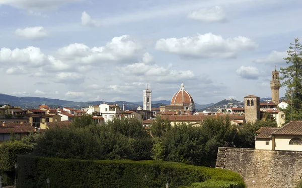 Över Staden Blomster Italien — Stockfoto