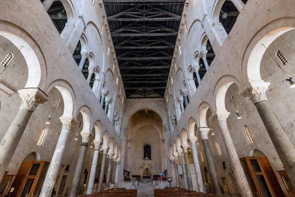 Bari Italy June 2017 Interior Basilica Saint Nicholas Built 1087 — Stock Photo, Image