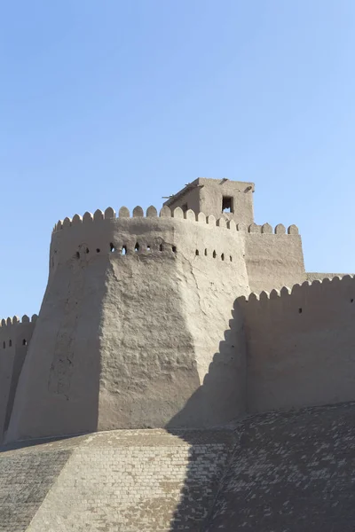 Fort Slagfält Himmel Och Stjärna Tegel Oman Muscat Den Gamla — Stockfoto