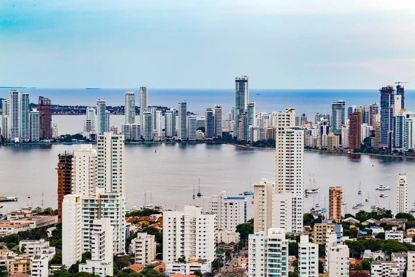Cartagena Kolombie Října 2015 Nová Část Cartageny Páté Největší Město — Stock fotografie
