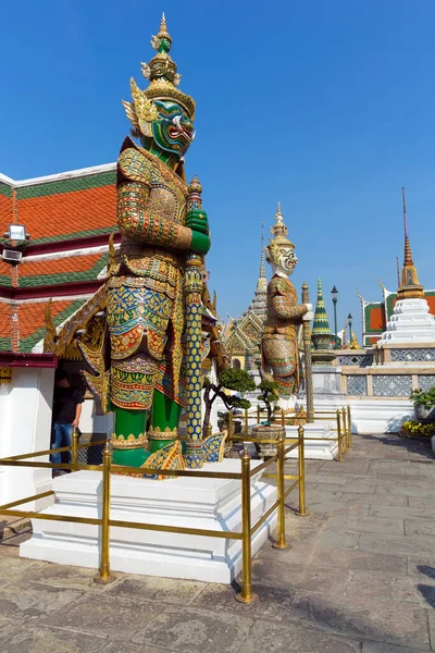 Wat Phra Kaew Wielki Pałac Bangkok Tajlandia — Zdjęcie stockowe