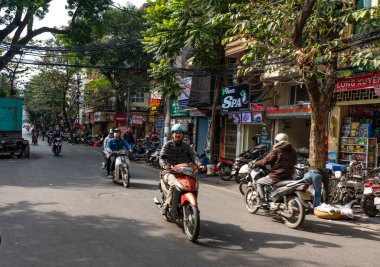 Tayland şehrinin caddesi