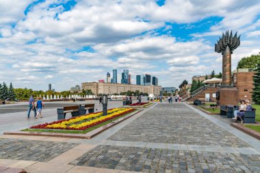 St. Petersburg şehri manzarası.