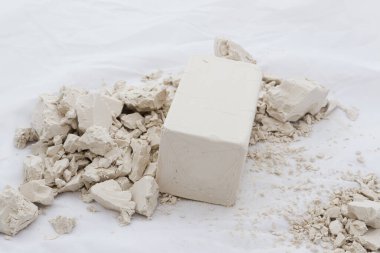 Beyaz maya parçası, yakın çekim.