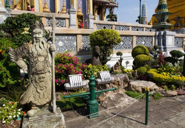 Tayland 'daki Budist tapınağında heykel