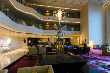 Modern otel lobisinin içi