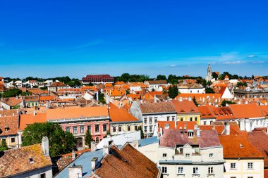 Dubrovnik, Hırvatistan 'daki eski şehrin havadan görünüşü