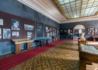 GORI, GEORGIA - 21 Ekim 2014: Stalin 'in doğduğu yer olan Gori' deki Joseph Stalin Müzesi. Joseph Stalin 1920 'lerden 1953' e kadar Sovyetler Birliği 'nin lideriydi..