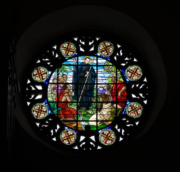 Stained Glass Window Church — Stock Photo, Image