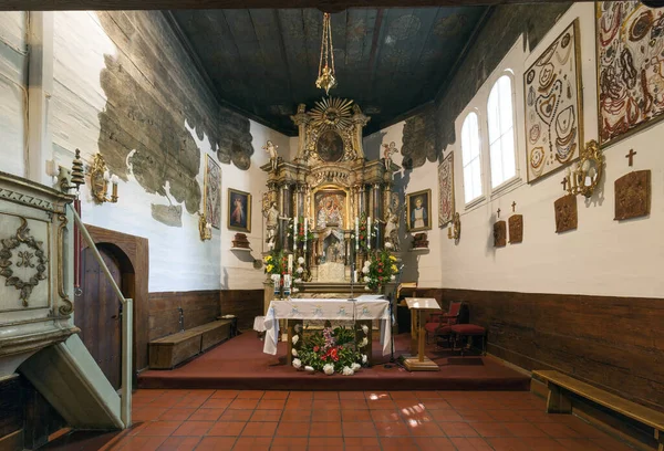 Wnętrze Kościoła Mieście Barcelona — Zdjęcie stockowe