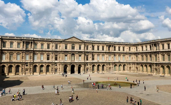 Paris France Julho Edifício Principal Museu Louvre Julho 2014 Museu — Fotografia de Stock