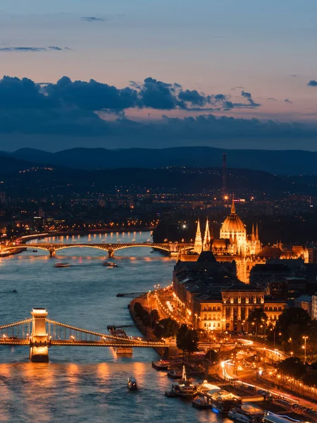 Vista Del Budapest Del Fiume Danube — Foto Stock