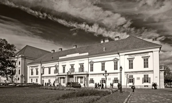 Pohled Pískovcový Palác Budapešti — Stock fotografie