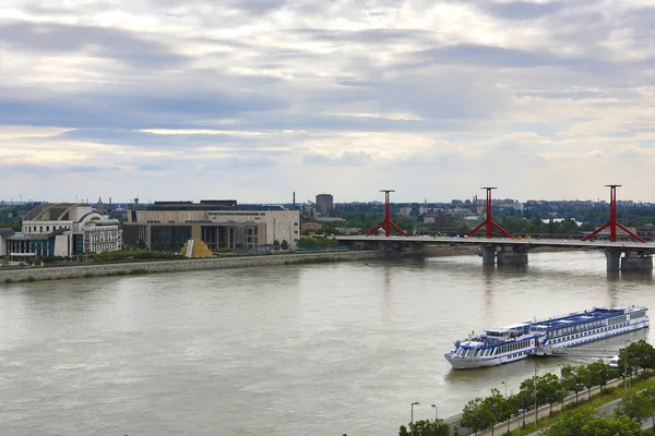 Vista Ponte Rio Tamisa Paris — Fotografia de Stock