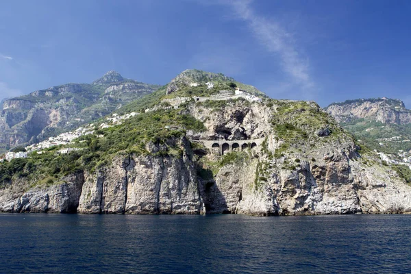 Widok Wybrzeże Amalfi Kampania Włochy — Zdjęcie stockowe