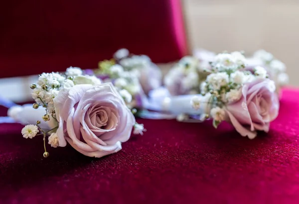 Hochzeitsdekoration Aus Schönen Blumen — Stockfoto