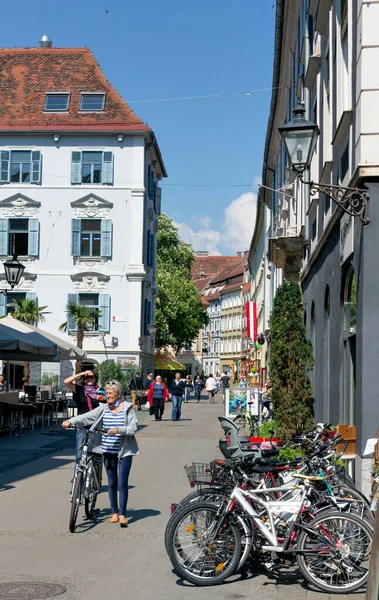 Graz Austria Mayo Centro Histórico Ciudad Mayo 2014 Graz Austria — Foto de Stock