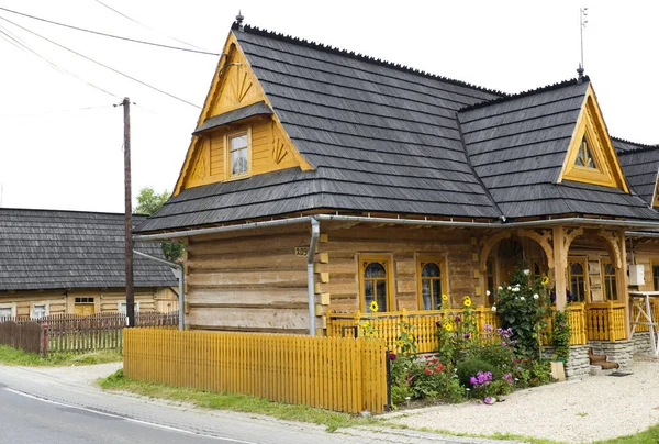 Ancienne Maison Bois Dans Village — Photo