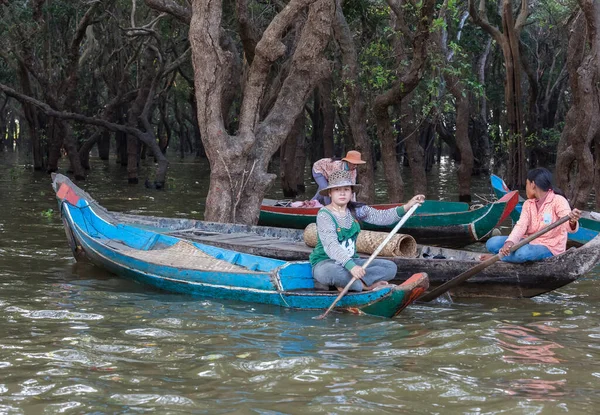 Fisherman Boat River — Stock Photo, Image