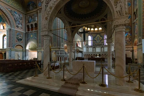 Interior Antigua Iglesia Cristiana Szeged Hungría — Foto de Stock